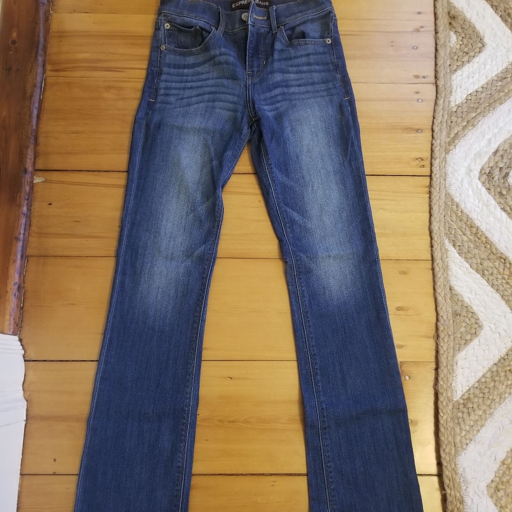 Express Barely Boot Mid-Rise Jeans 00 R LIKE NEW